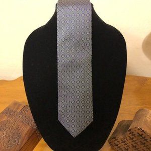 David Donahue Silk Diamond Print Necktie Men's Tie